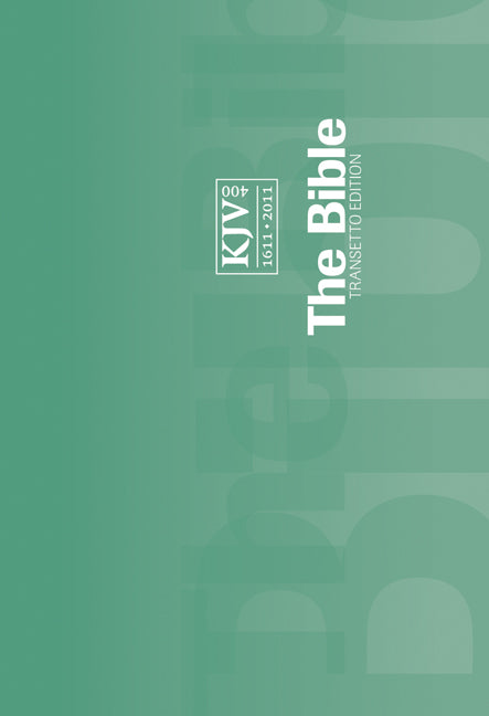 KJV Transetto Text Edition Green