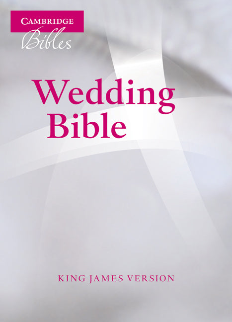 KJV Wedding Bible, White French Morocco Leather