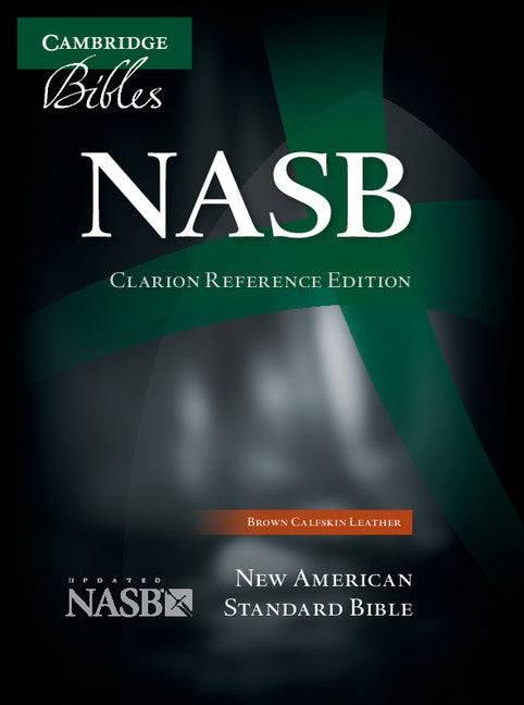 NASB Clarion Reference Bible, Brown Calfskin Leather - Re-vived