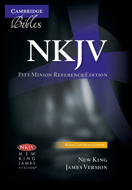 NKJV Pitt Minion Reference Edition, Black Calf Split Leather
