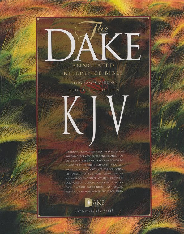 KJV Dake Annotated Reference Bible - Re-vived