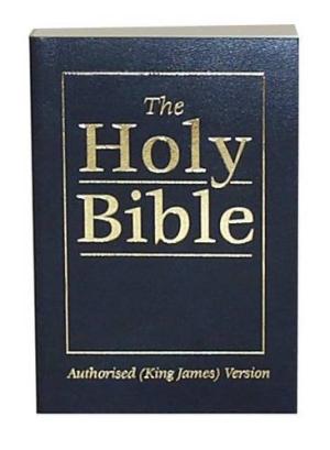 KJV Royal Ruby Vinyl Blue