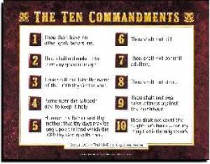 Ten Commandments Poster 20X26 - Re-vived