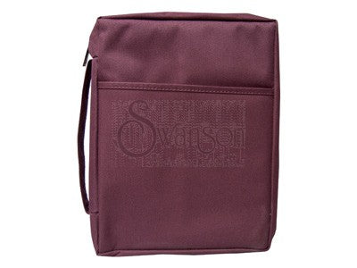 Bible Cover Plain Burgundy Sm