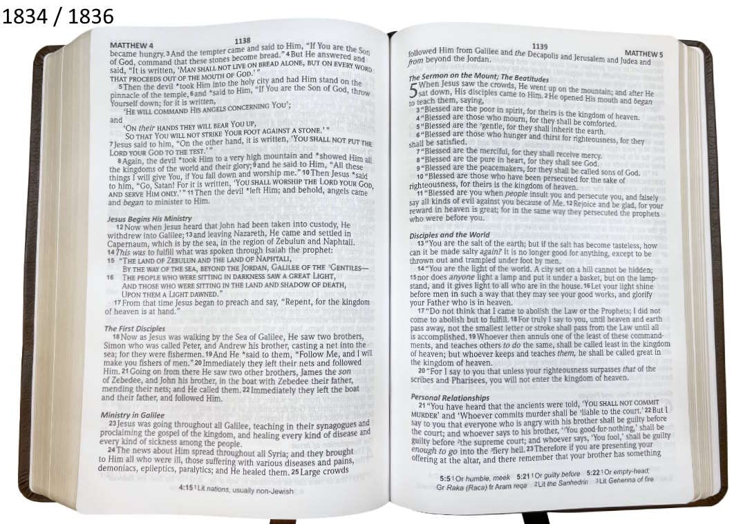 NASB 1995 Large Print Compact Bible, Blue, Leathertex