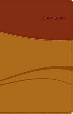 CEB Thinline Bible Tan/Brick Red