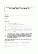 Application For Enrolment (pack of 30)