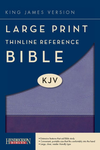 KJV Large Print Thinline Reference Bible, Violet/Lilac