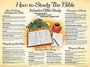 How to Study the Bible (Laminated)   20x26 - Re-vived