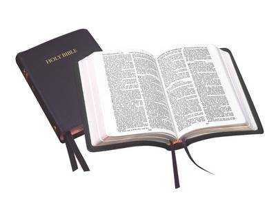 KJV Royal Ruby Calfskin Leather, Black