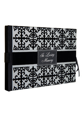 In Loving Memory Black & White Guest Book