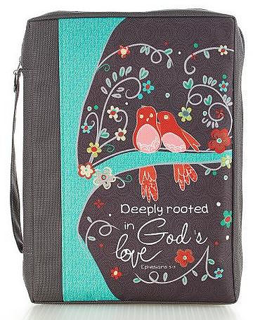 Ephesians 3:17 Canvas Bible Case, Large - Re-vived