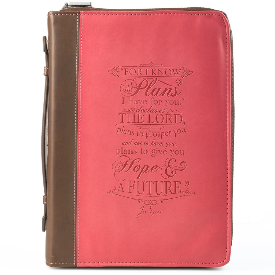 Jeremiah 29:11 Pink Bible Case, Large - Re-vived
