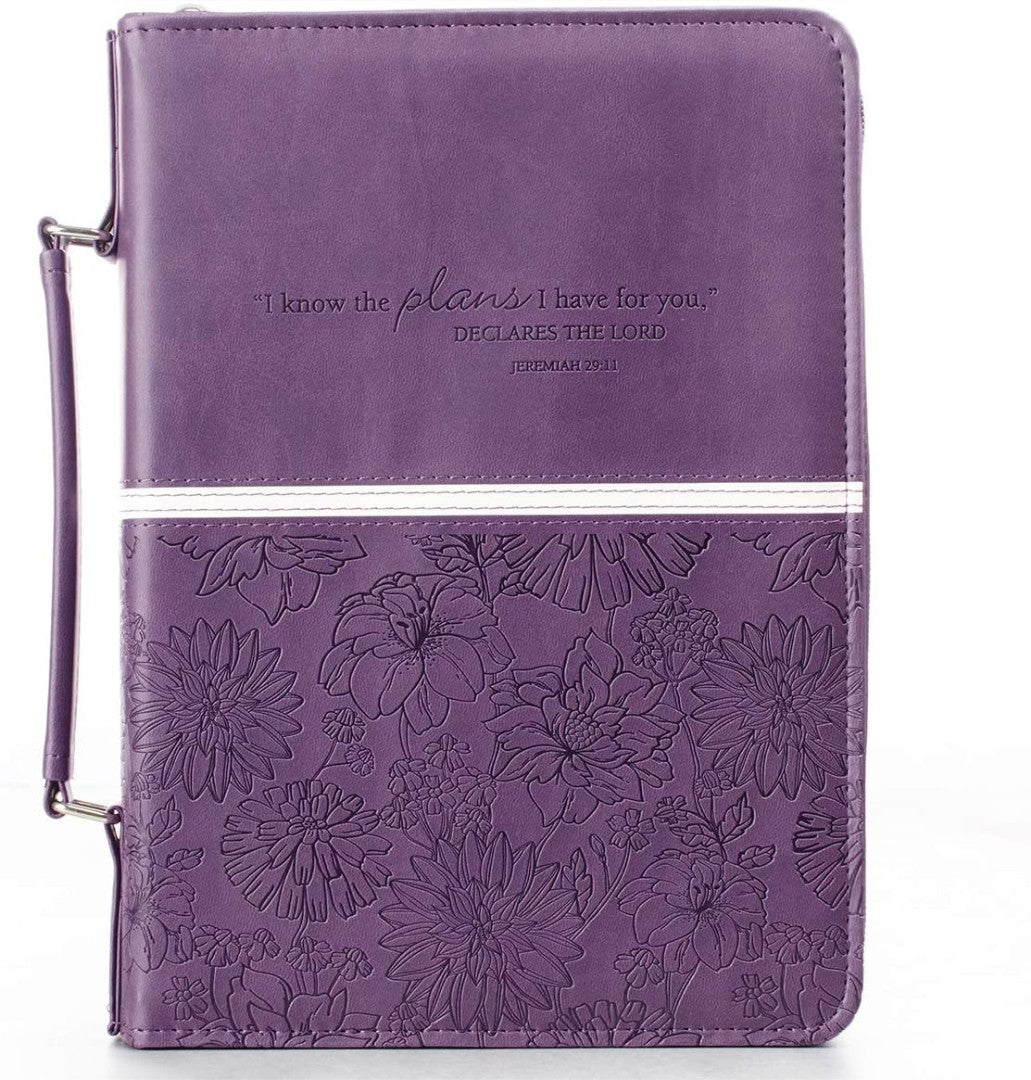 Jeremiah 29:11 Purple Bible Case, Medium - Re-vived