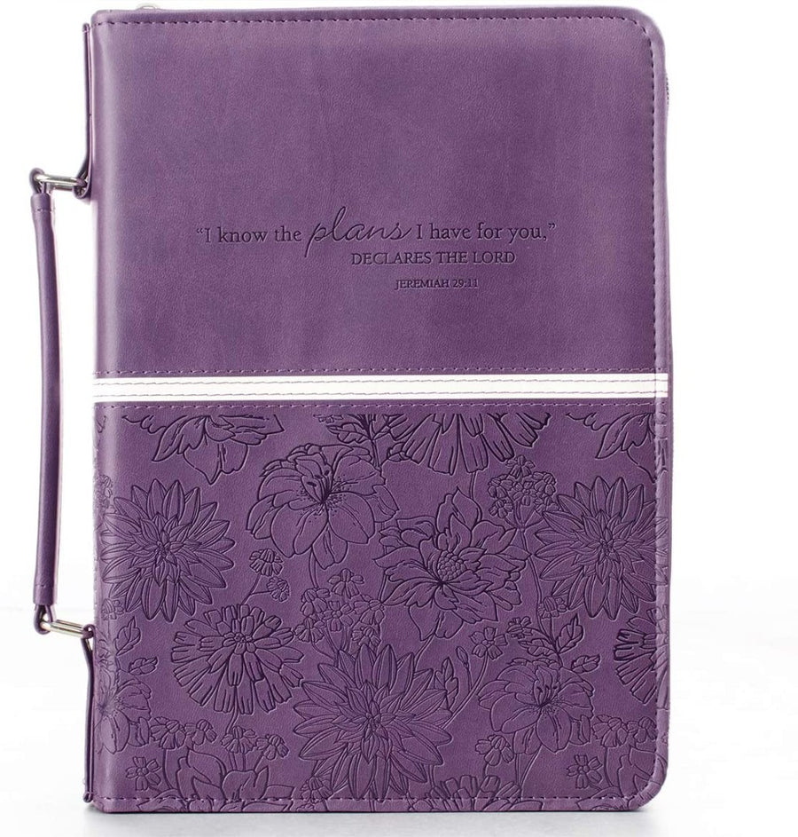 Jeremiah 29:11 Purple Bible Case, Medium - Re-vived