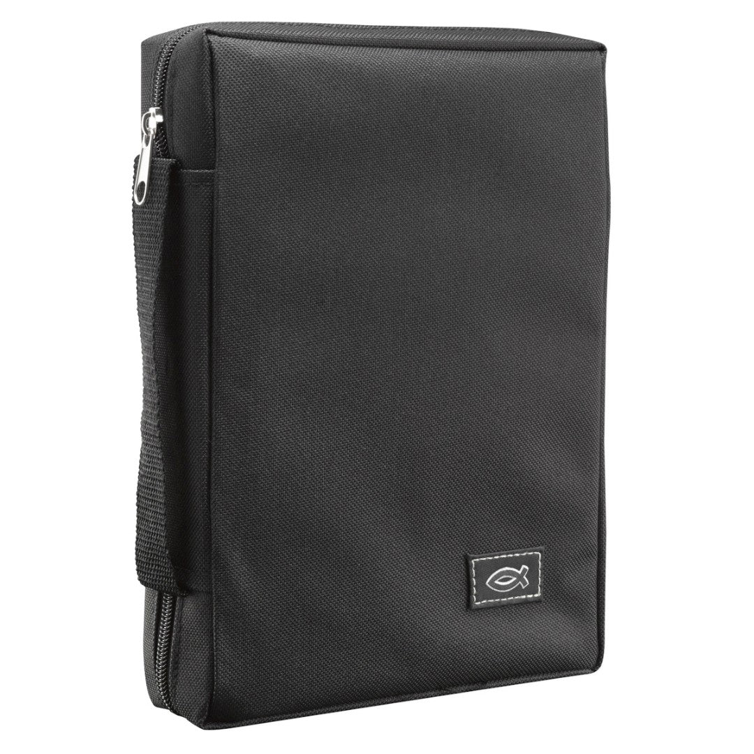 Fish Black Bible Case, Medium