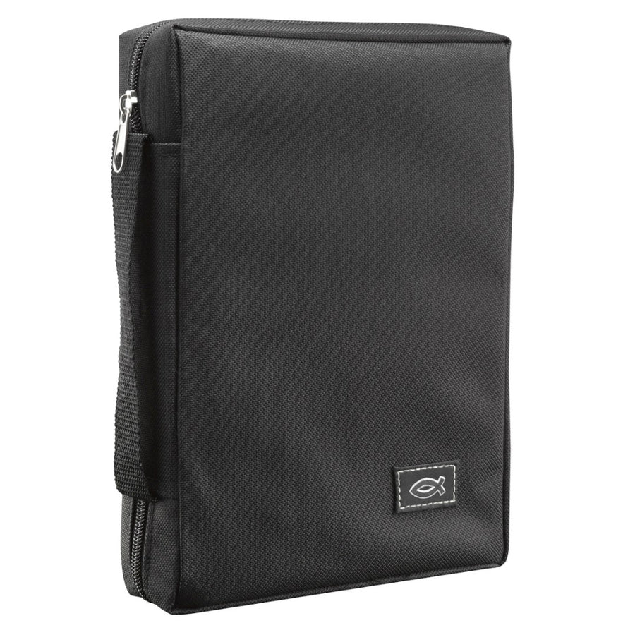 Fish Black Bible Case, Large - Re-vived