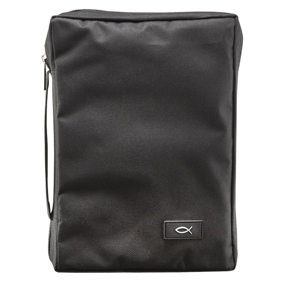 Fish Black Bible Case, Large - Re-vived