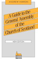 A Guide To The General Assembly Of The Church Of Scotland