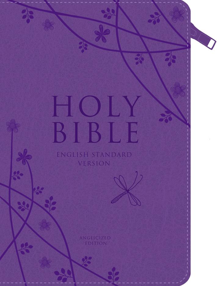 ESV Compact Gift Edition Purple Leather Bible