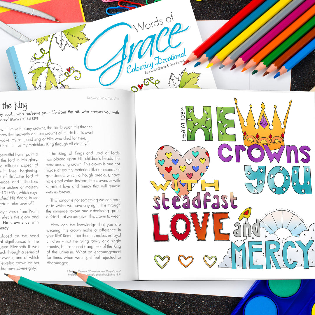 Words of Grace Colouring Devotional - Re-vived