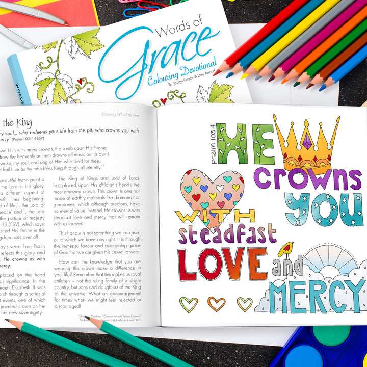 Words of Grace Colouring Devotional - Re-vived