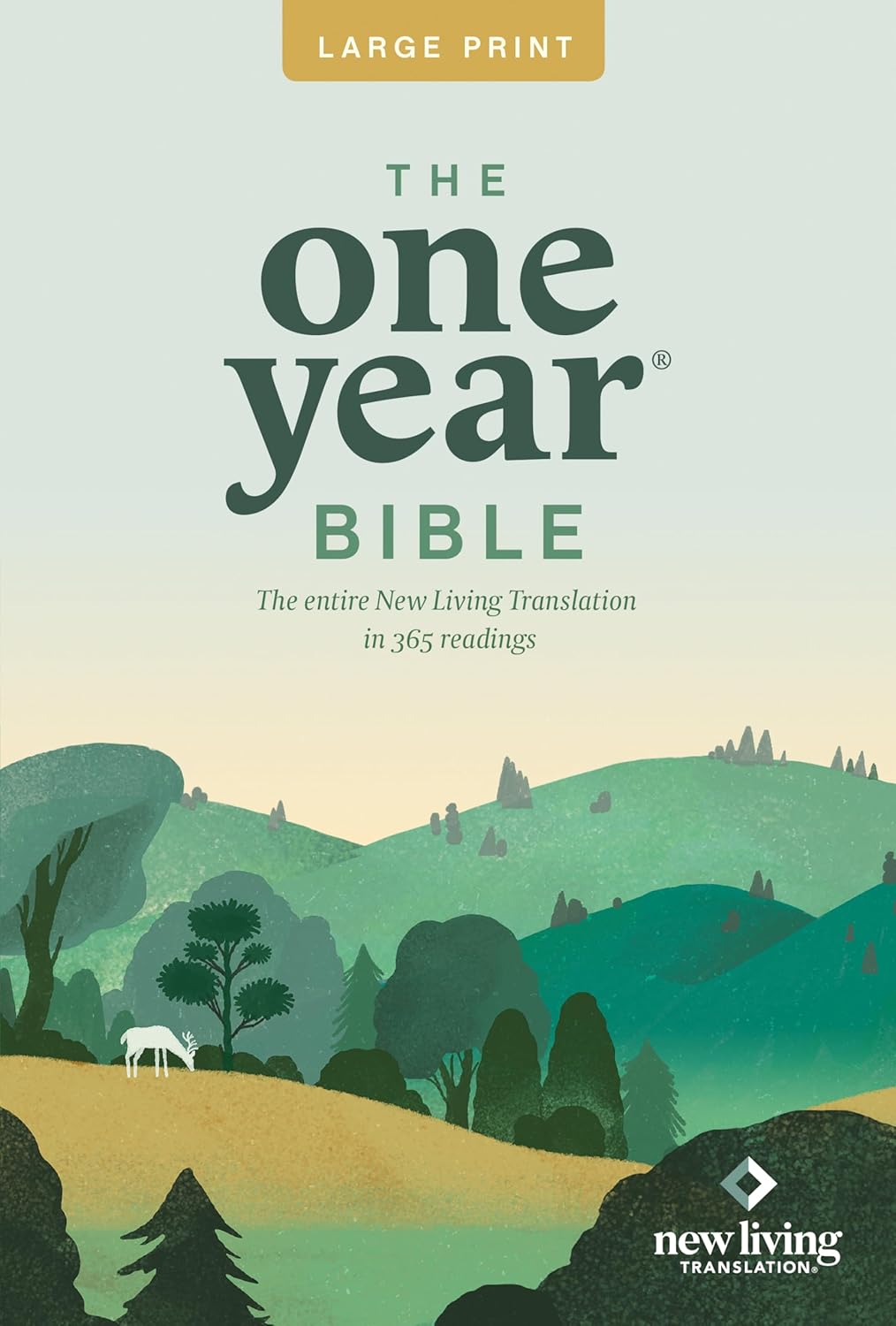 The NLT One Year Bible Slimline Large Print PB - Re-vived