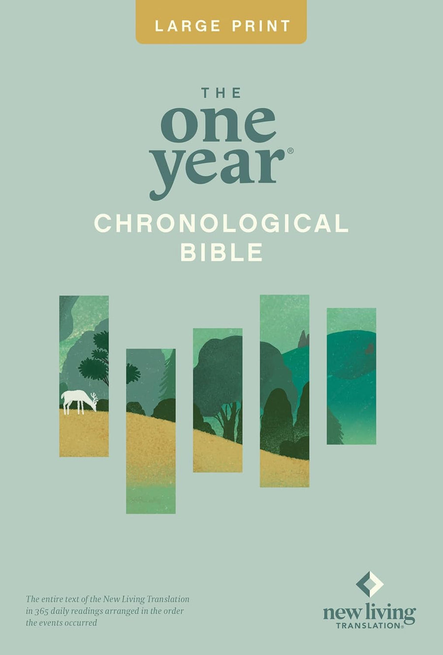 NLT One Year Chronological Bible, Slimline Large Print - Re-vived