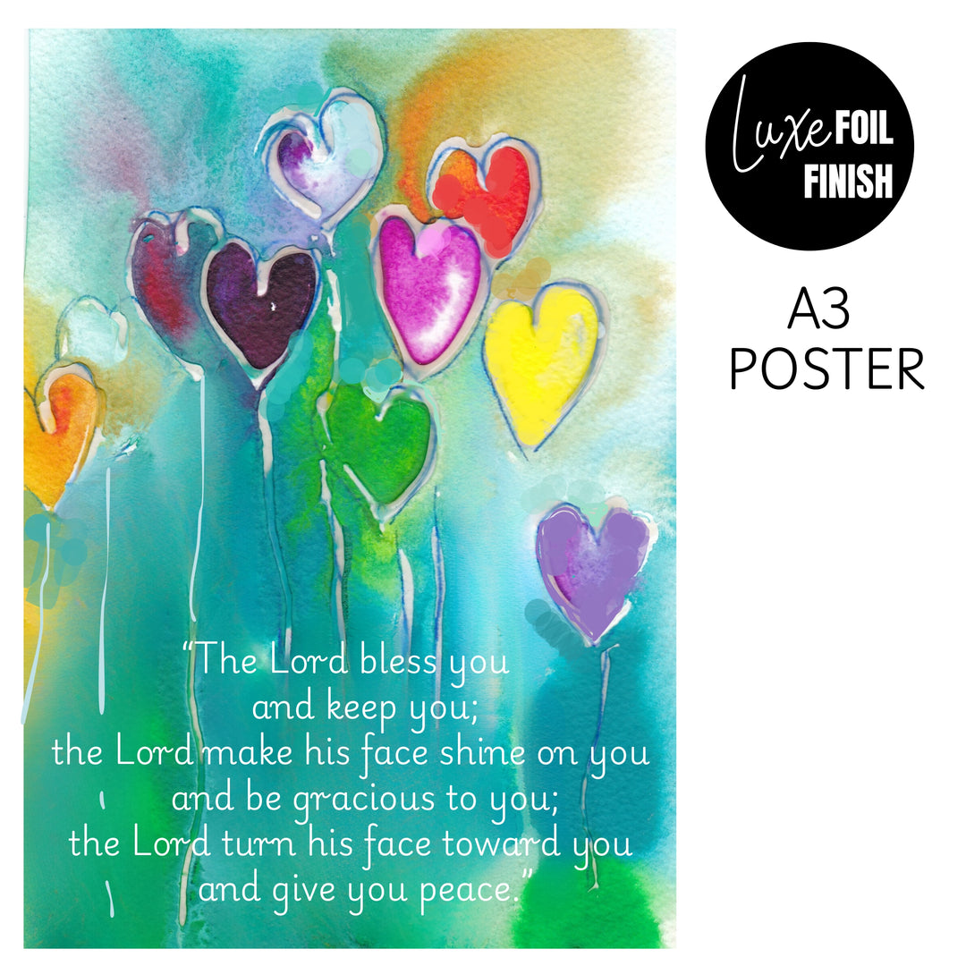 Blessing - The Lord Bless You A3 Poster