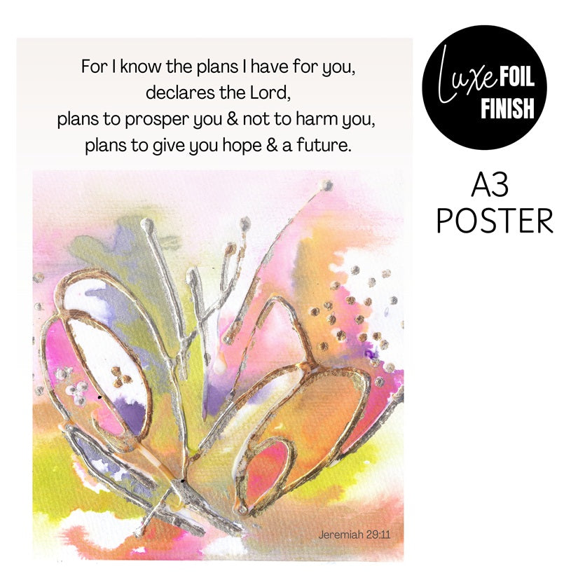 Plans (Jeremiah 29:11) A3 Poster