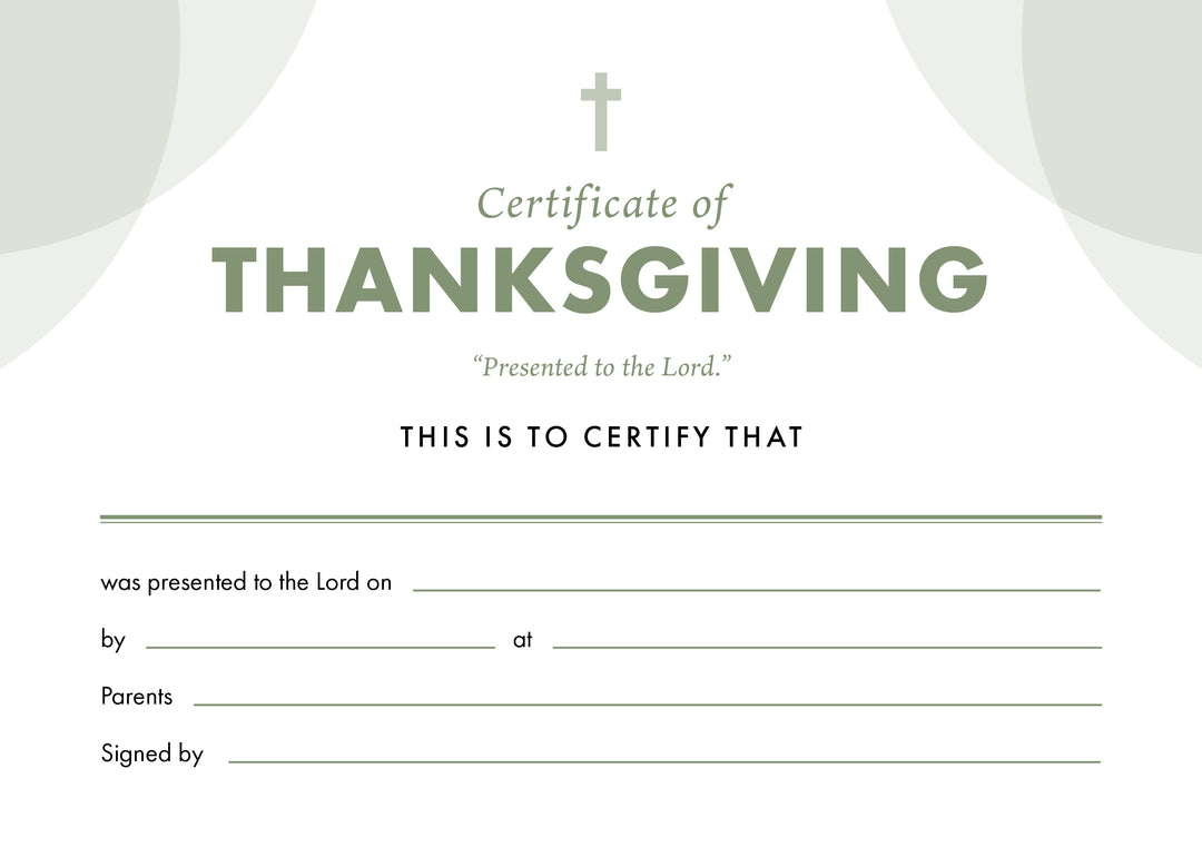 ETC Thanksgiving Certificate A5 Landscape (pack of 10) - Re-vived