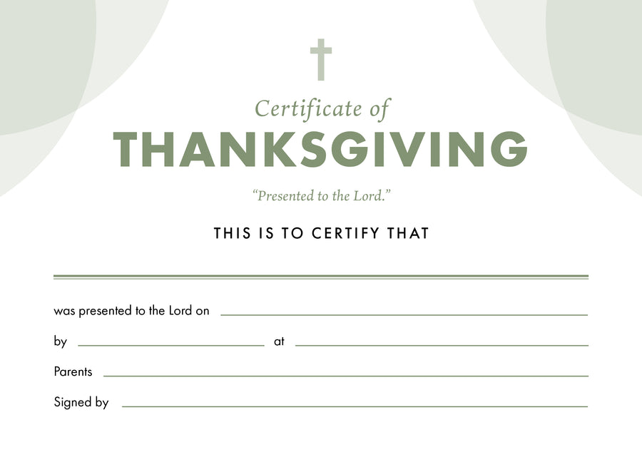ETC Thanksgiving Certificate A5 Landscape (pack of 10) - Re-vived