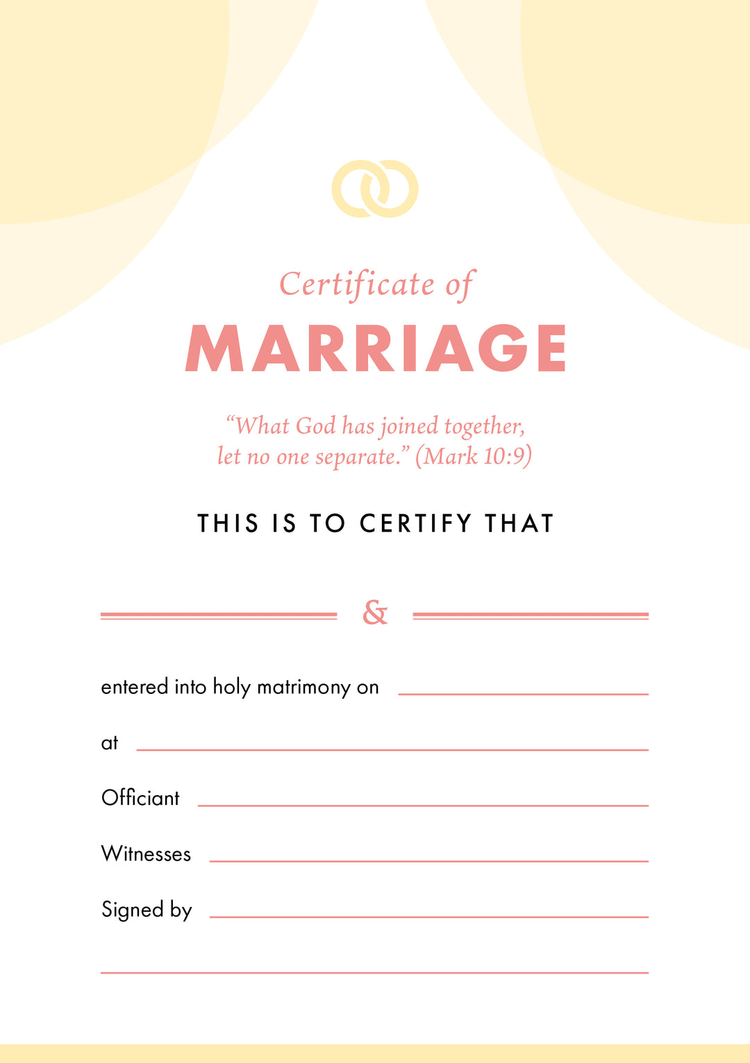 ETC Marriage Certificate A4 Portrait (pack of 10) - Re-vived