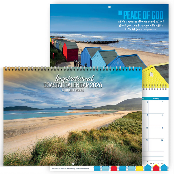 Inspirational Coastal Calendar 2026 - Re-vived