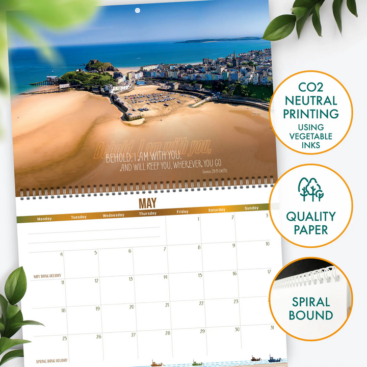 Inspirational Coastal Calendar 2026 - Re-vived