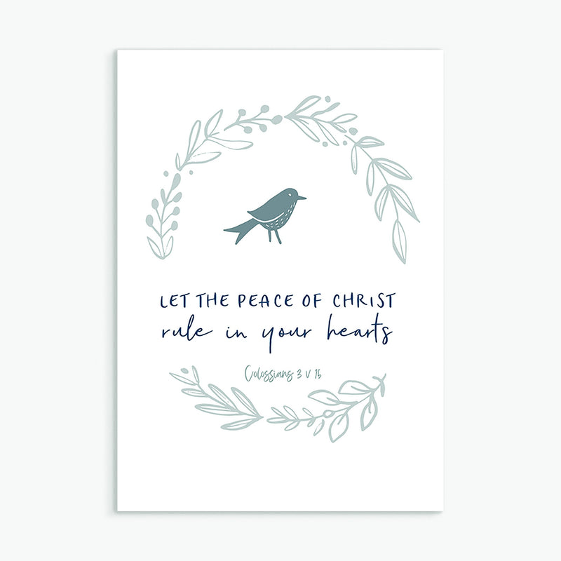 Let The Peace Of Christ Greeting Card