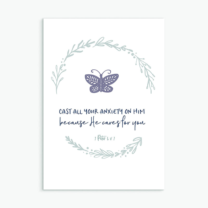 Cast All Your Anxiety On Him Greeting Card