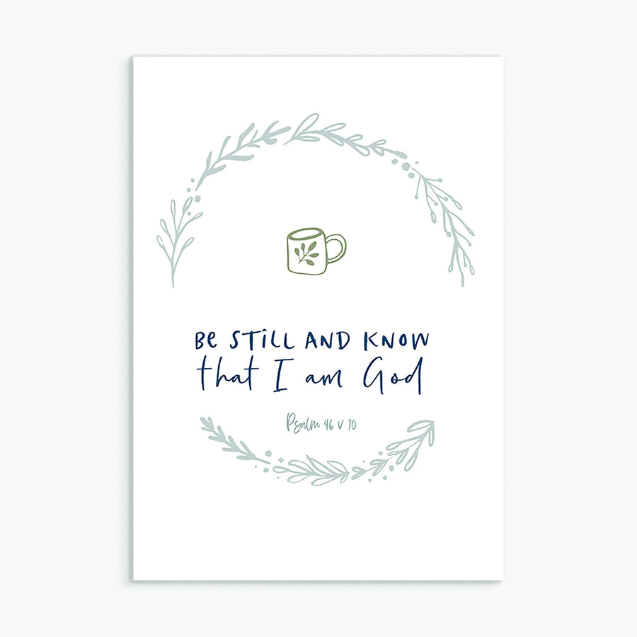 Be Still and Know Greeting Card - Re-vived