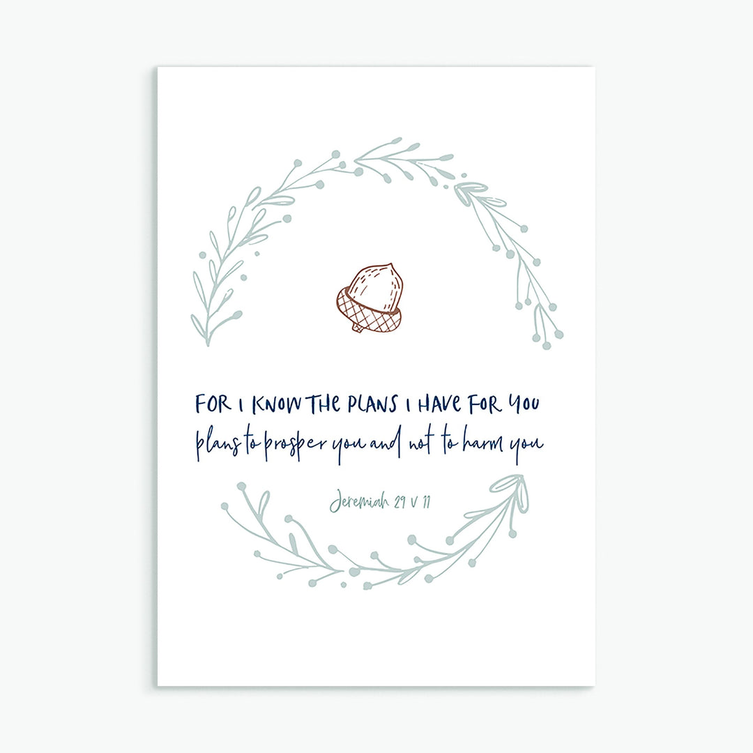 For I Know The Plans Greeting Card - Re-vived