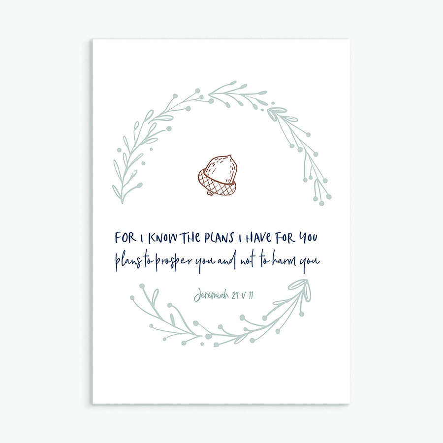 For I Know The Plans Greeting Card - Re-vived