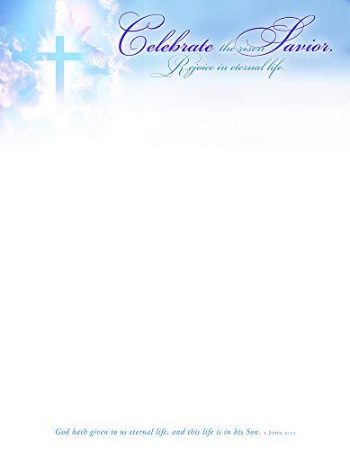 Celebrate the Risen Savior Easter Letterhead (pack of 100) - Re-vived