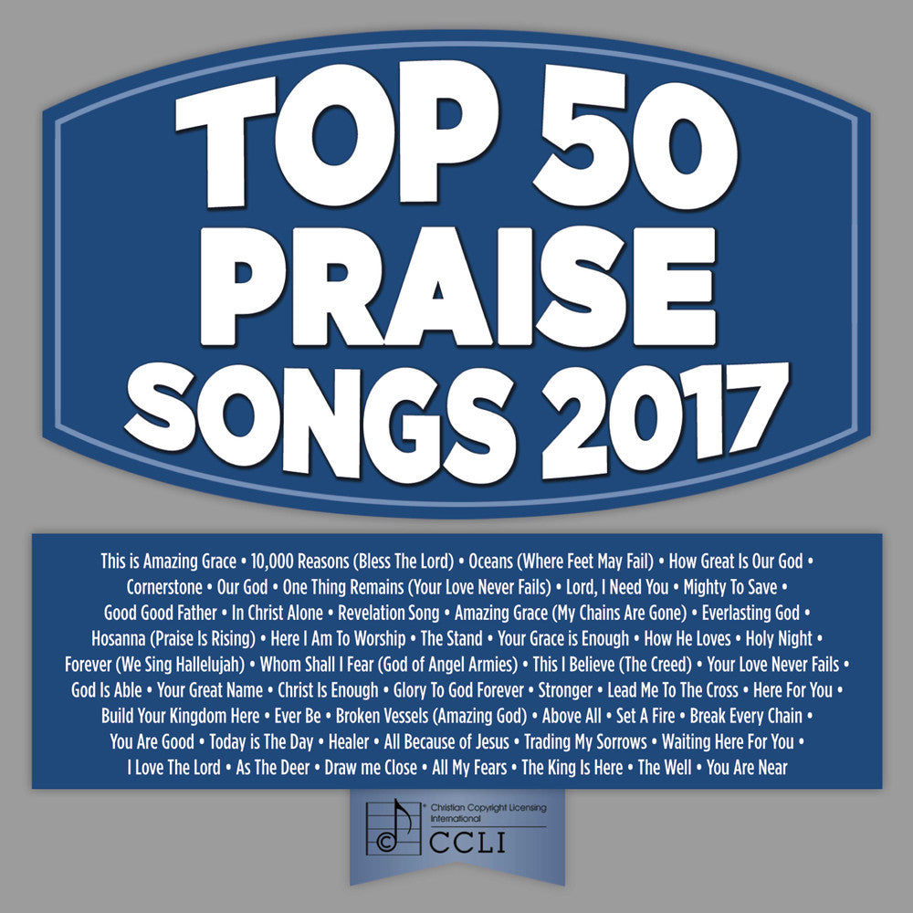Top 50 Praise Songs 2017 3CD - Re-vived