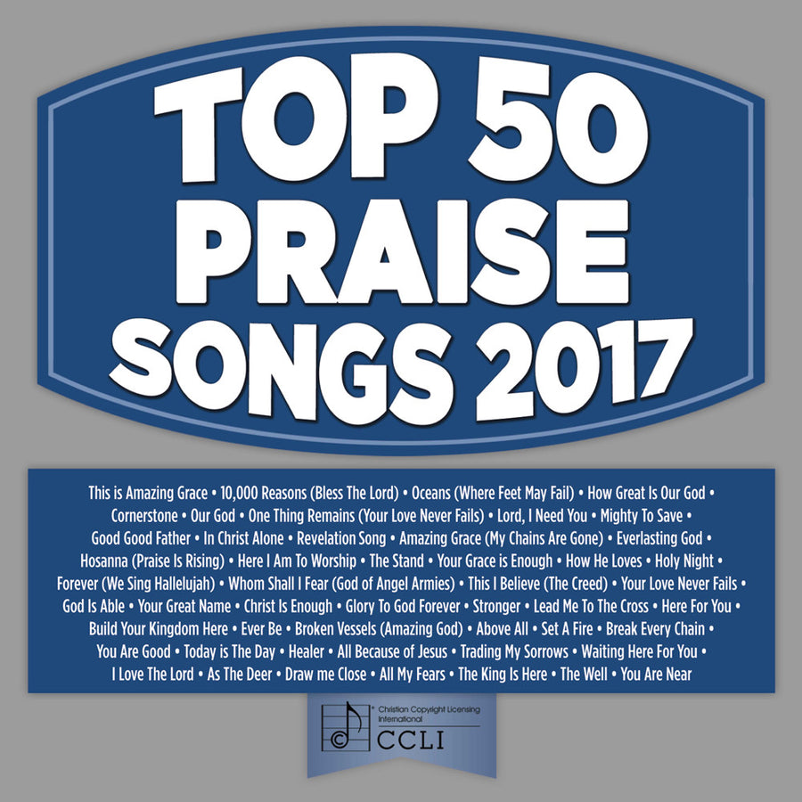 Top 50 Praise Songs 2017 3CD - Re-vived