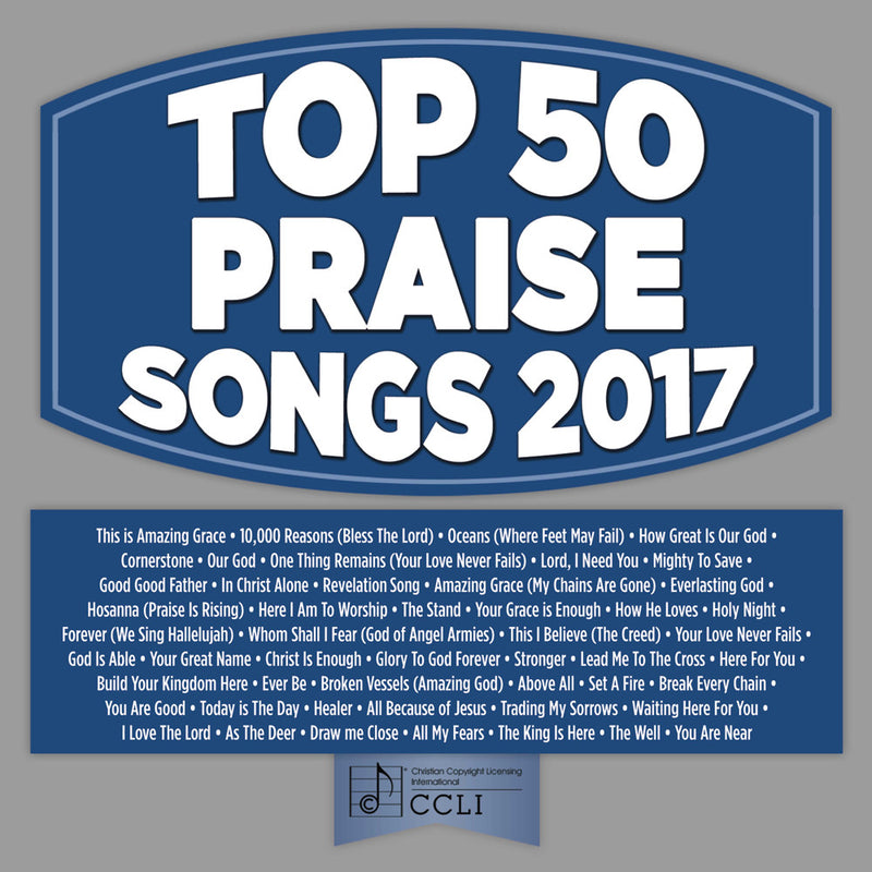 Top 50 Praise Songs 2017 3CD - Re-vived