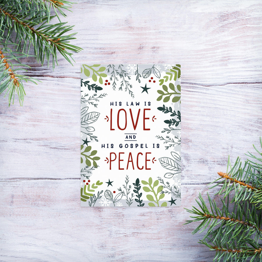 His Law is Love Christmas Magnet - Re-vived