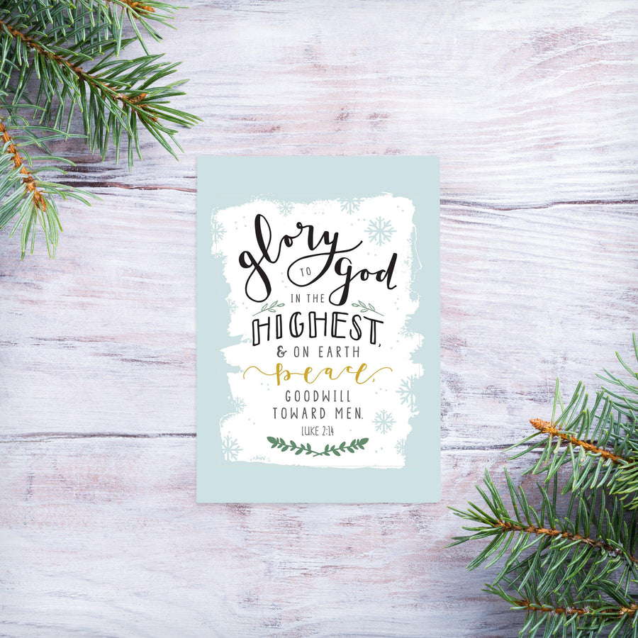 Glory to God Christmas Magnet - Re-vived