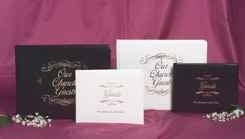 Guest Book, Black Bonded Leather - Re-vived