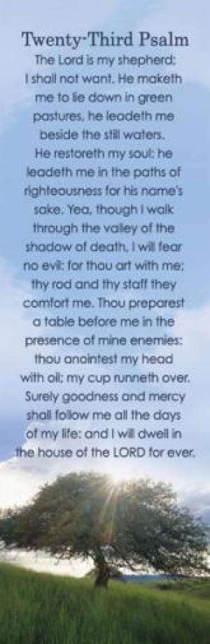 Bookmark - Psalm 23 - Re-vived