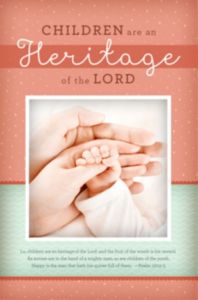 Children Are A Heritage Of The Lord Bulletin (Pack of 100) - Re-vived