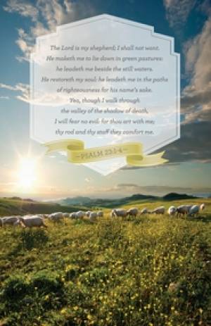Psalm 23 Bulletin (Pack of 100)